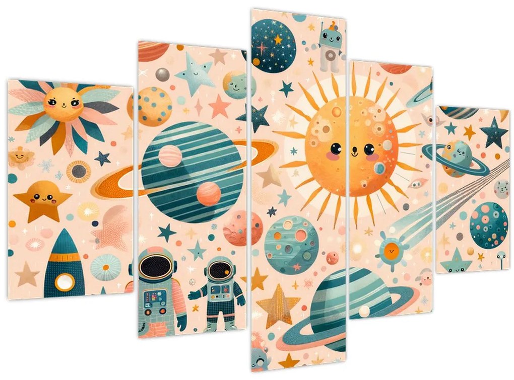 Kép - Darabok az űrből (150x105 cm)