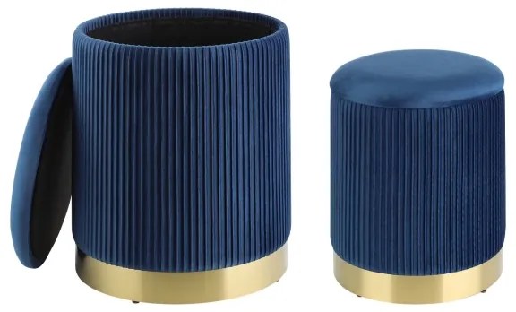 Eglo 424018 - 2 db MASHIKE taburet, átmérő 31,5/36 cm, kék/arany