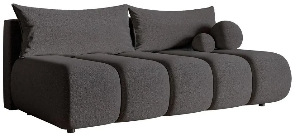 Háromszemélyes kanapé Didier mini (sötétszürke + fekete). Akció -15%. 1100571