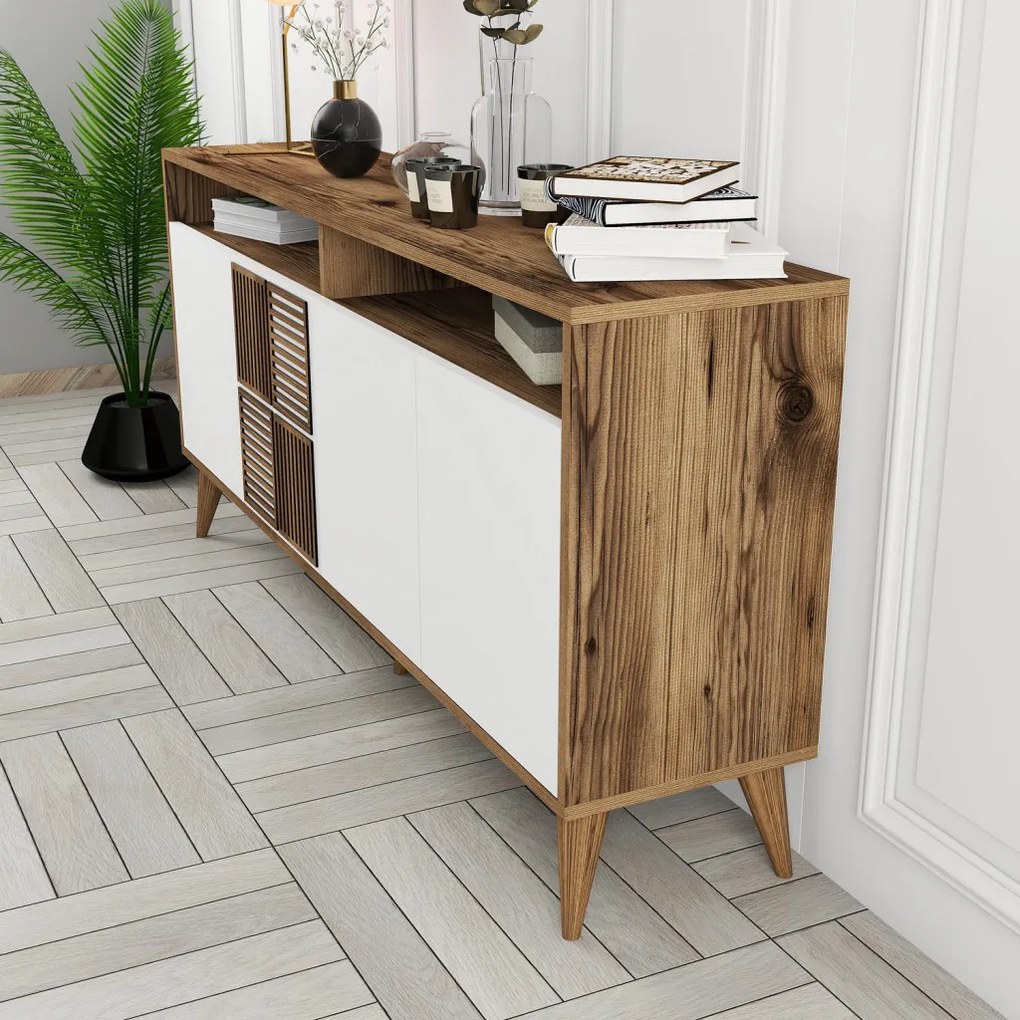Milan 160 - Walnut, White