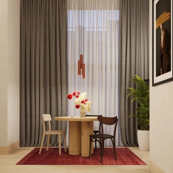 Sollux SL.1492 - Csillár zsinóron LAGOS 3xGU10/10W/230V piros