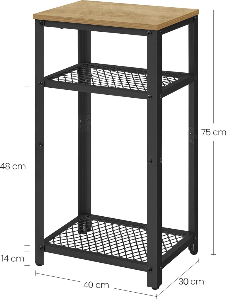 Tárolóasztal TAYLOR ARTISAN 40x75 cm