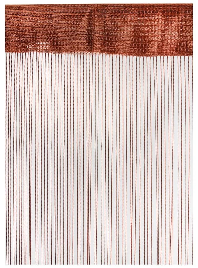 Rézszínű átlátszó függöny 140x285 cm String – Mendola Fabrics