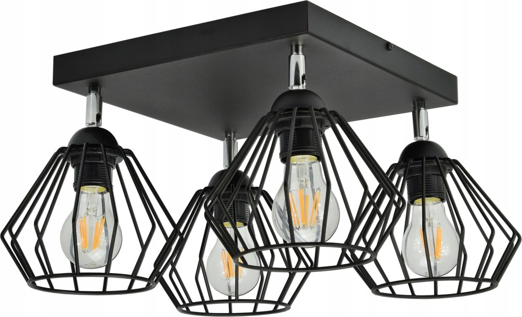 Mennyezeti Függőlámpa Csillár Gyémánt Led Edison