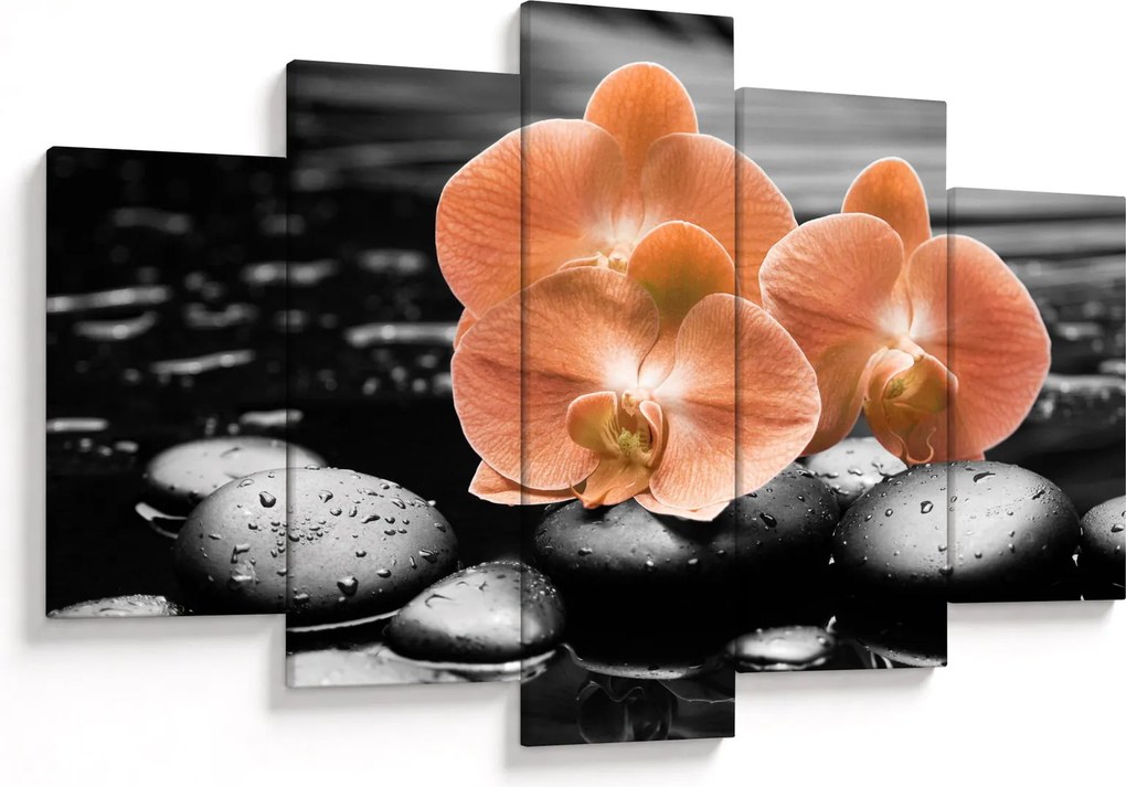 Kép - Narancssárga orchideák (150x105 cm)