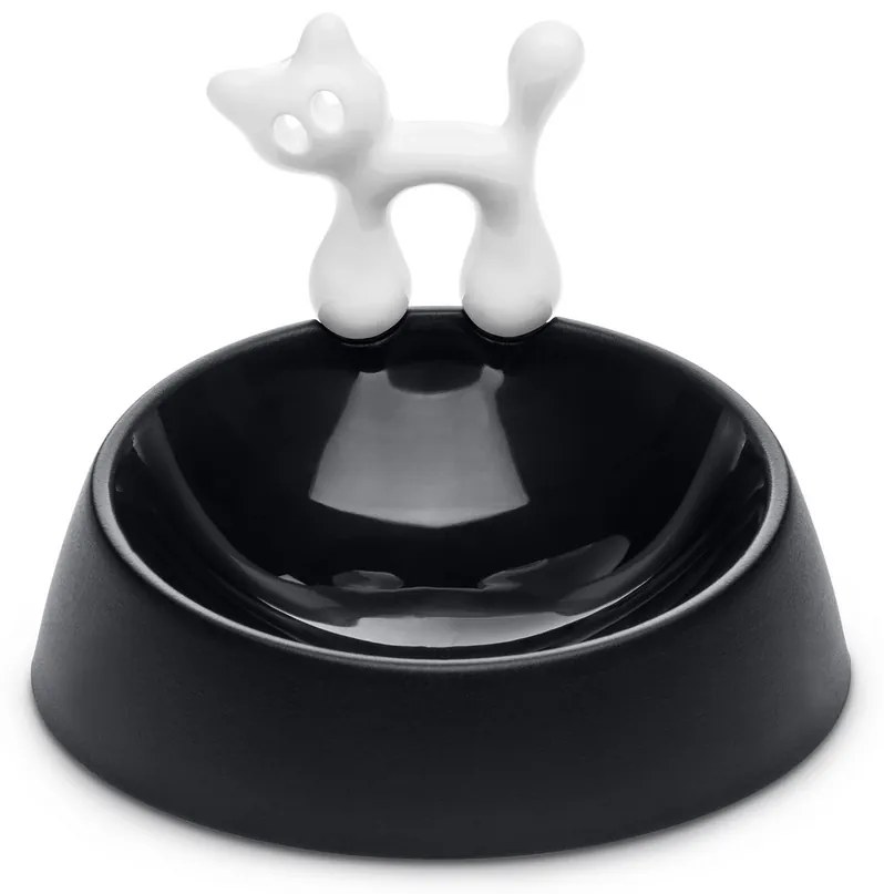 Koziol Miaou macska etetőtál, fekete