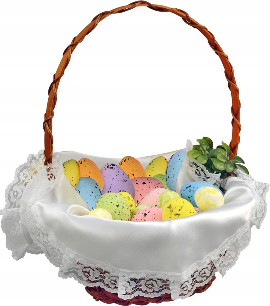 Dekoratív szalvéta párnázott kosár dekoráció húsvét ünnepek