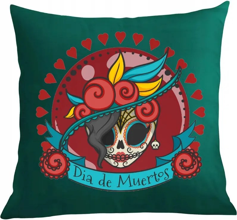 Párna párnahuzat Dia de Muertos