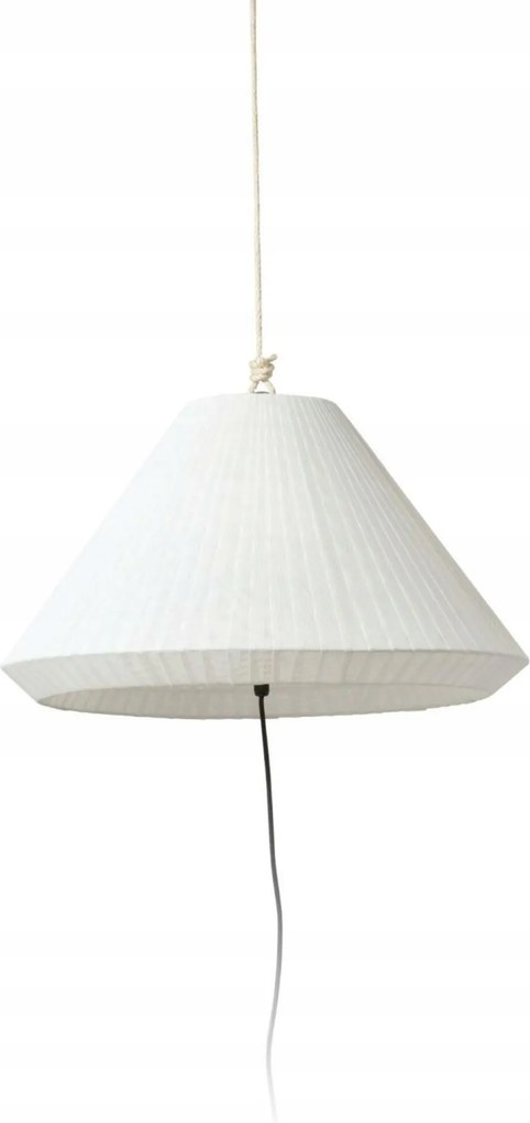 Faro Saigon szürke/fehér hordozható és függesztett lámpa E27 IP65, textil ernyővel