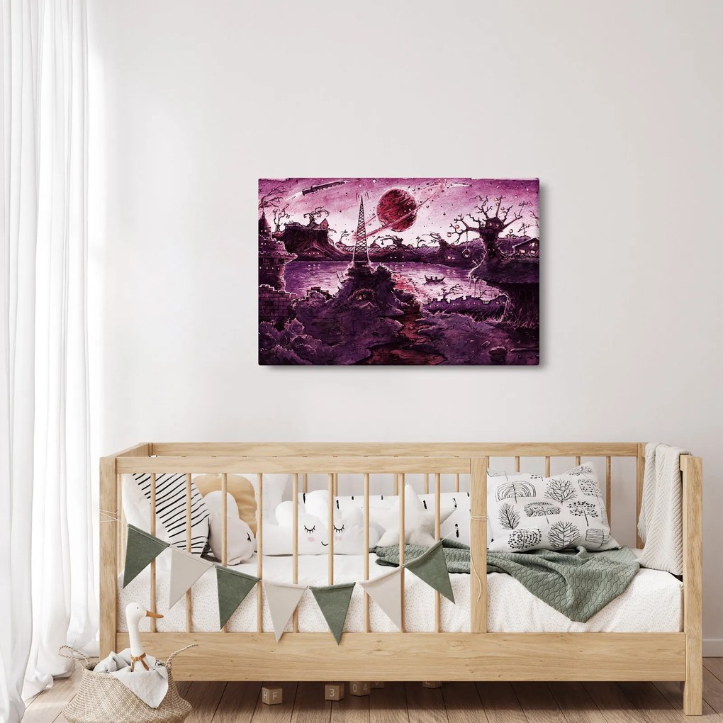 Kép - Elvarázsolt falu (90x60 cm)