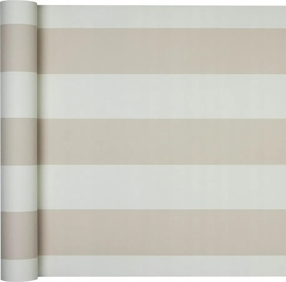 Elegáns bézs csíkos tapéta klasszikus enteriőrökhöz vinil flizelin