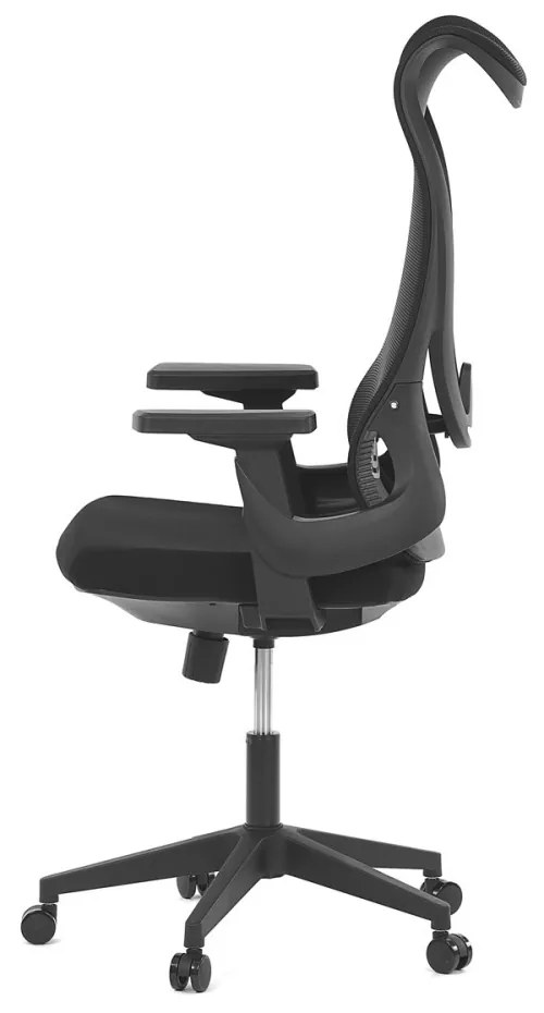 Scaun pivotant de birou negru cu design unic. KA-S248