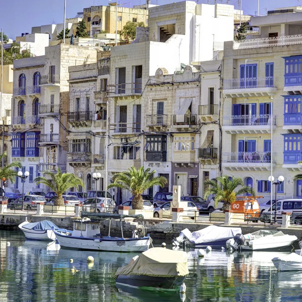 Poszter 40x40cm Marina in Senglea, Assaf Frank