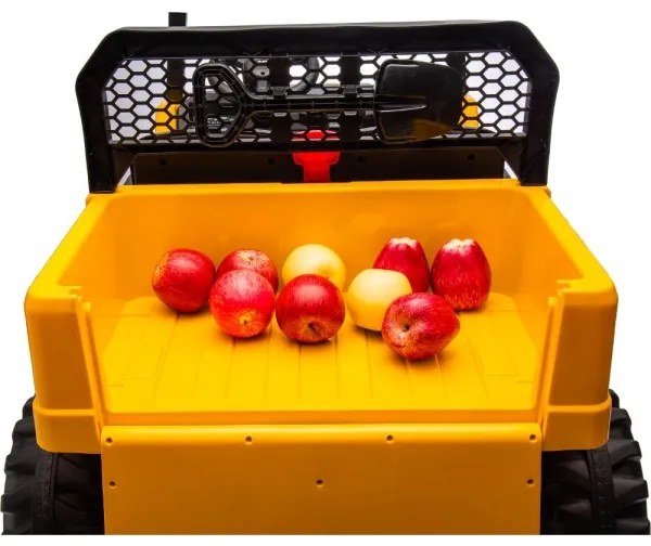 Elektromos CAT autó 60W/7500 mAh sárga/fekete + távirányító