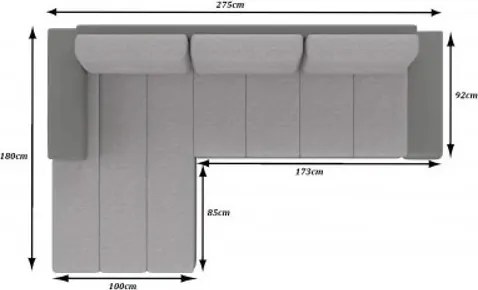 OTTAVIO ágyazható sarok ülőgarnitúra