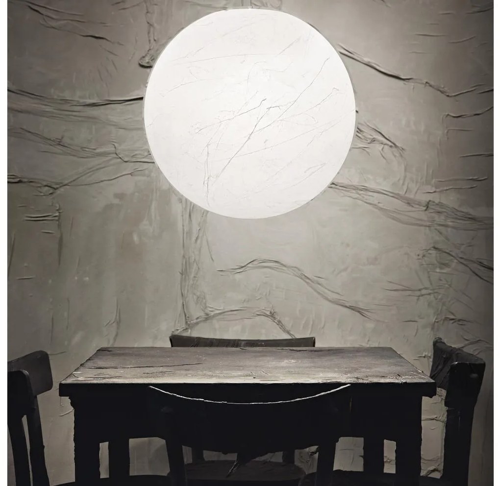 Ideal Lux - Csillár zsinóron CARTA 1xE27/25W/230V átm. 50 cm fehér