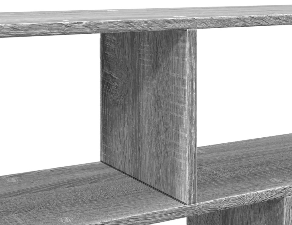 szürke sonoma színű szerelt fa fali polc 100 x 25 x 50 cm