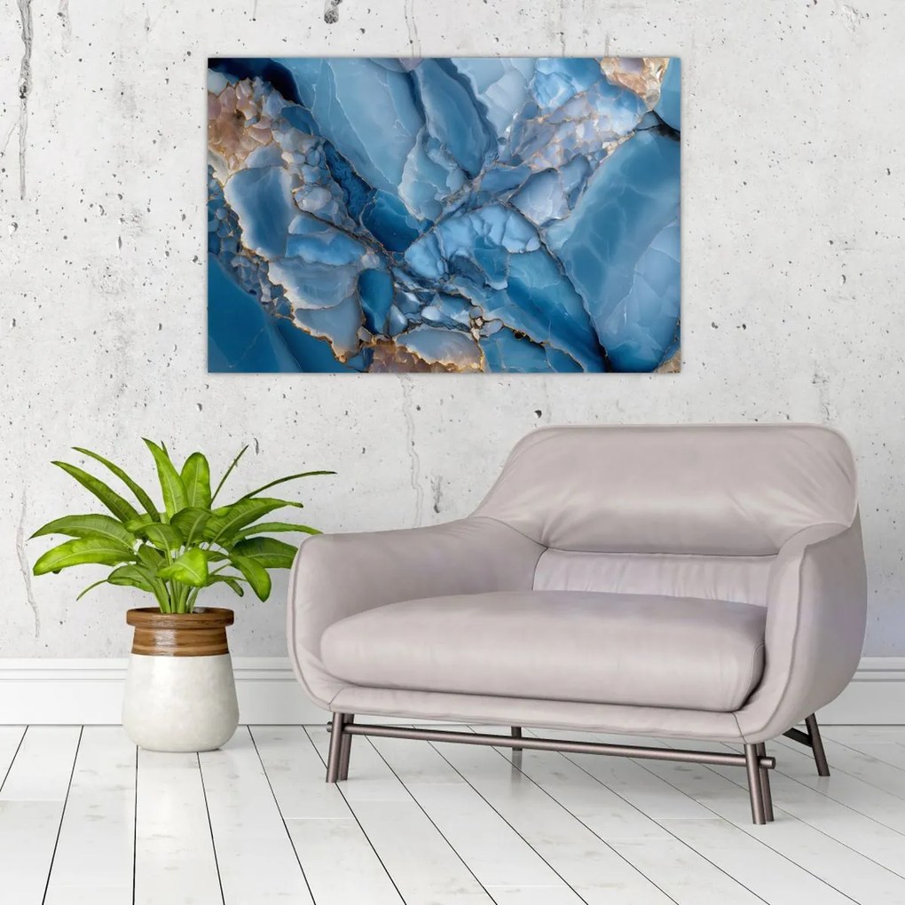 Kép - Kék tagolt márvány (90x60 cm)