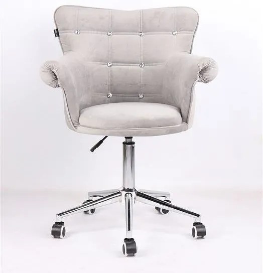 HR804CK Acél modern velúr szék