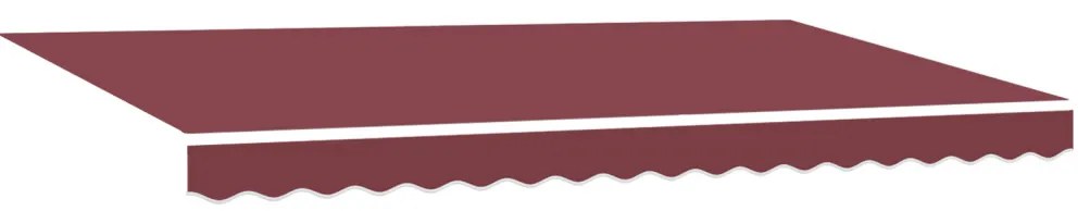 Burgundi Napellenző Csereszövet 4x2 m-es Vázhoz