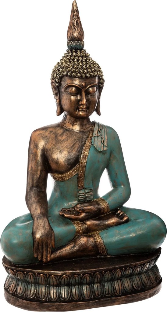 Buddha Figura Polyresin Dekoráció 42x72,5 CM Nappali Dekoráció