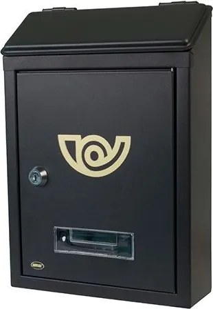 Postaláda fém 30x21cm Mini fekete