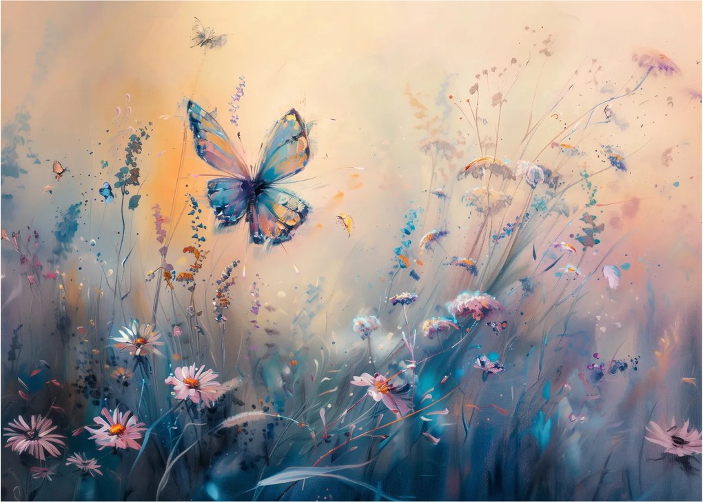 Kép - Rét pillangóval II (70x50 cm)