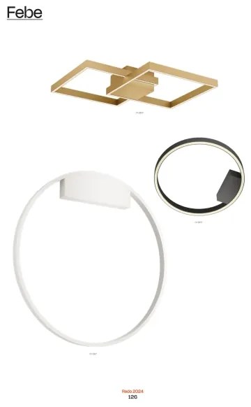 Redo 01-2835 - LED Dimmelhető fali lámpa FEBE LED/24W/230V arany