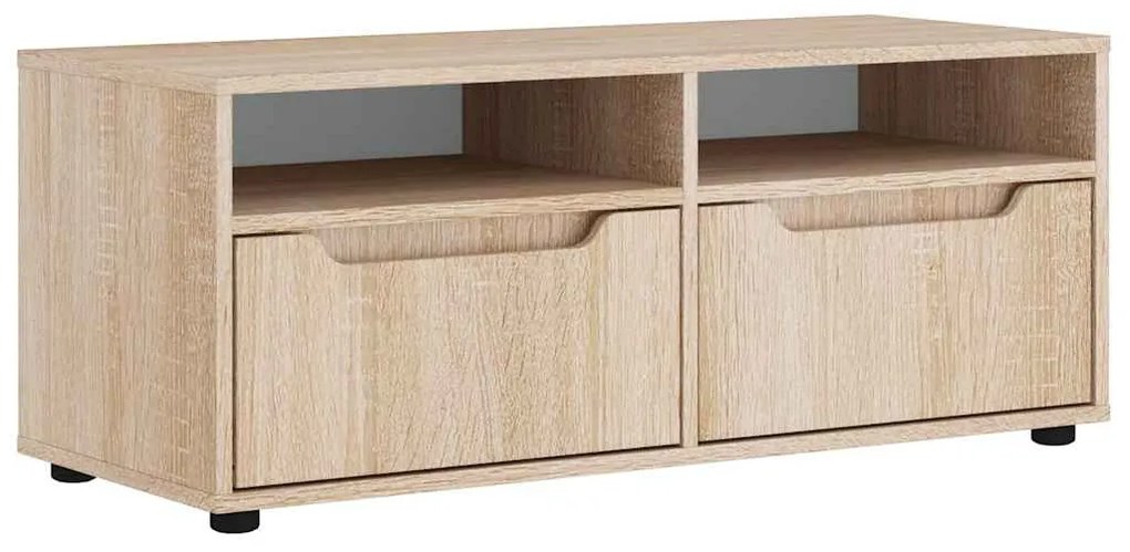 VISNES sonoma tölgy szerelt fa TV-szekrény 100x40x38 cm