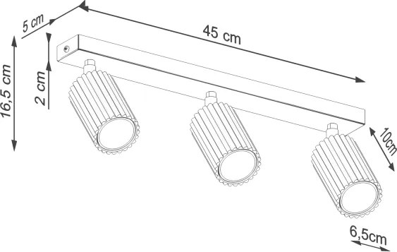 BRILAGI - LED spotlámpa CRESTO 3xGU10/10W/230V barna
