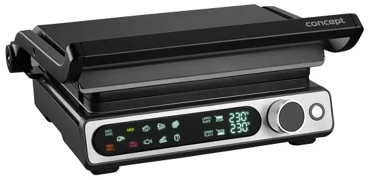Concept ge3500 - Kontaktgrill mit Temperatursensor 2000W/230V schwarz