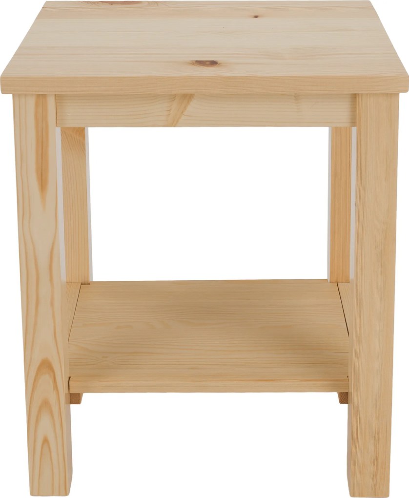 Éjjeliszekrény, masszív/természetes, FOSIL