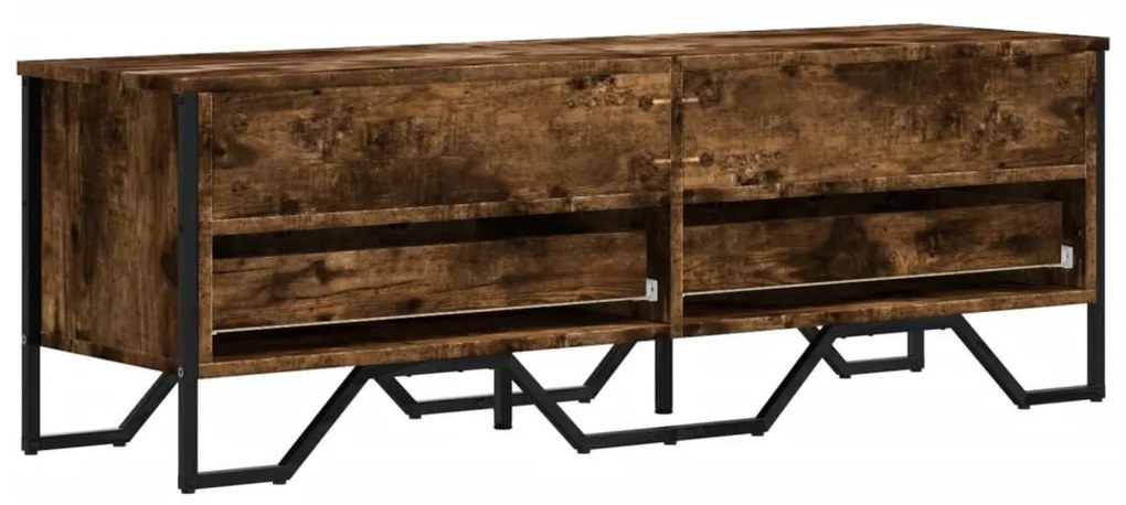 füstös tölgy színű szerelt fa TV-szekrény 122 x 34 x 41 cm