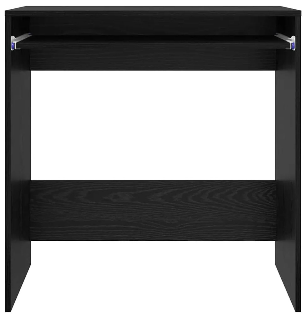 Asztal polcokkal Musta tammi 77.5 x 43 x 79 cm Faanyag