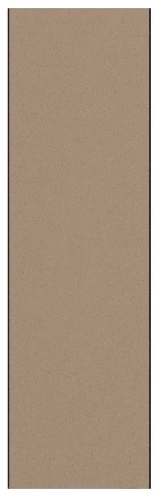 Ajtószőnyeg Beige és fekete 120 x 400 cm Polipropilén és vinil
