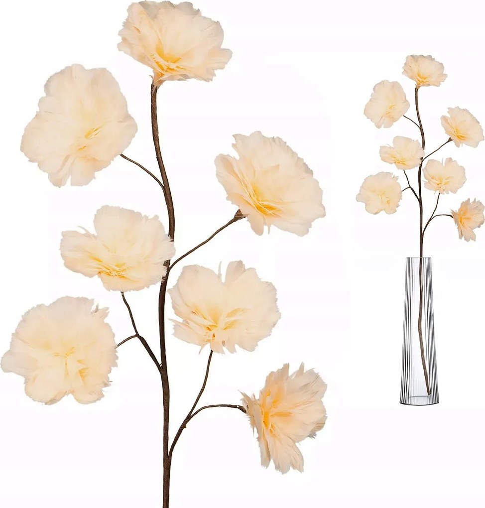 Mesterséges Ág virág dekoráció váza Természetes Tollak 100cm