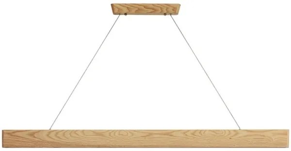 LED Csillár zsinóron LED/26W/230V 4000K 150 cm kőris/tömör fa