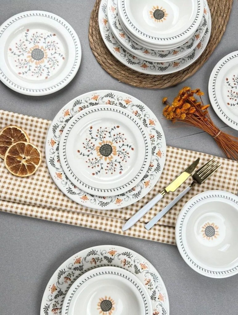 24 részes porcelán étkészlet
