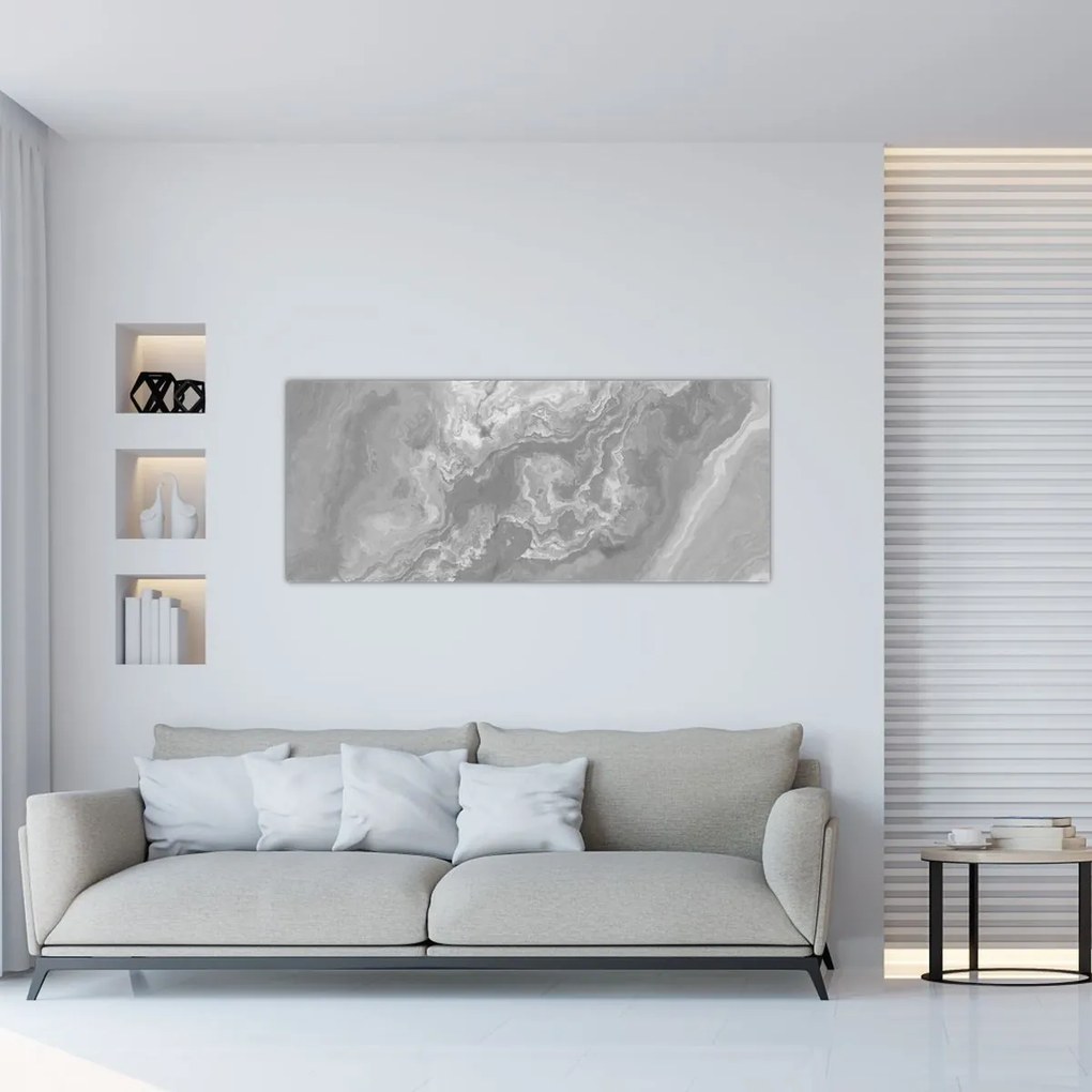 Kép - Márvány fekete-fehérben (120x50 cm)