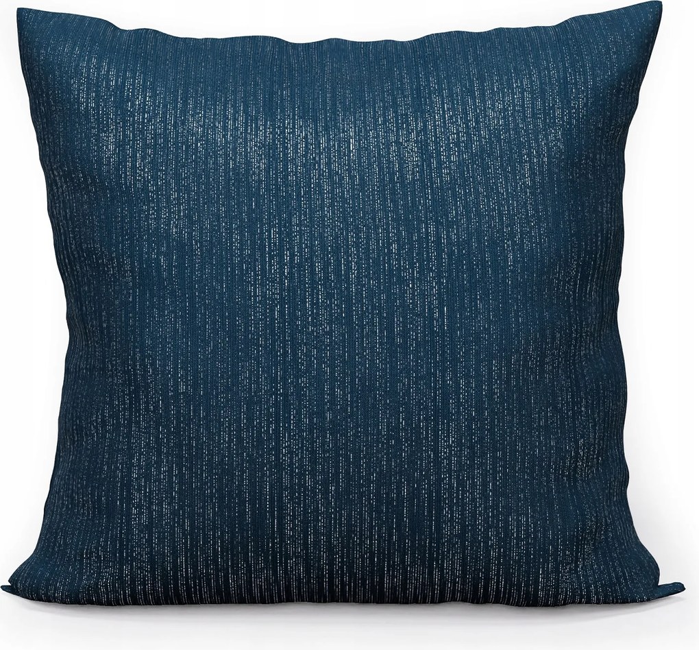 Párnahuzat 40x40 sötétkék, lurex Emma