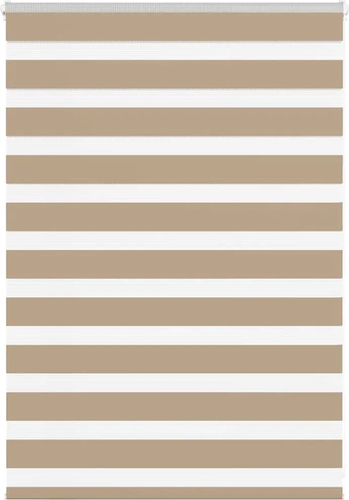 vidaXL zebrafüggönnyel homokbarna szövetszélesség 105,9 cm poliészter