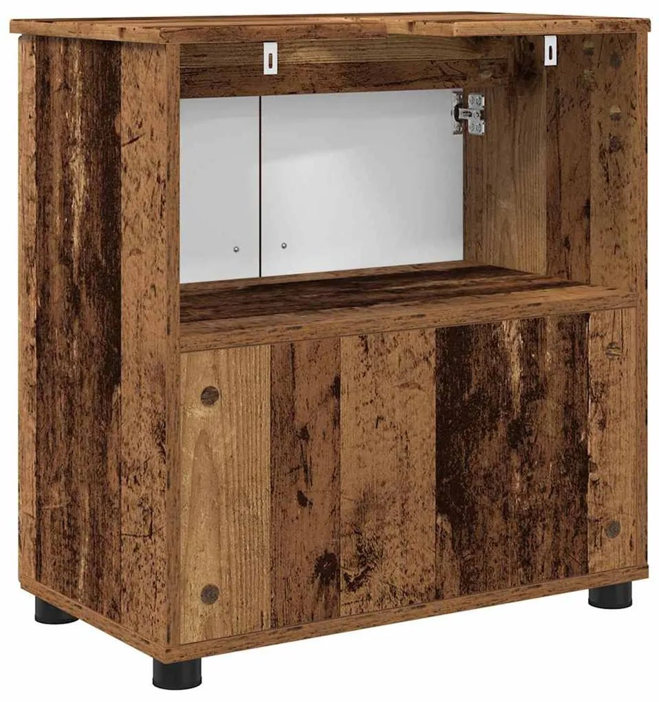 Fürdőszoba Székény polcokkal Régi fa 61 x 35 x 64 cm Faanyag