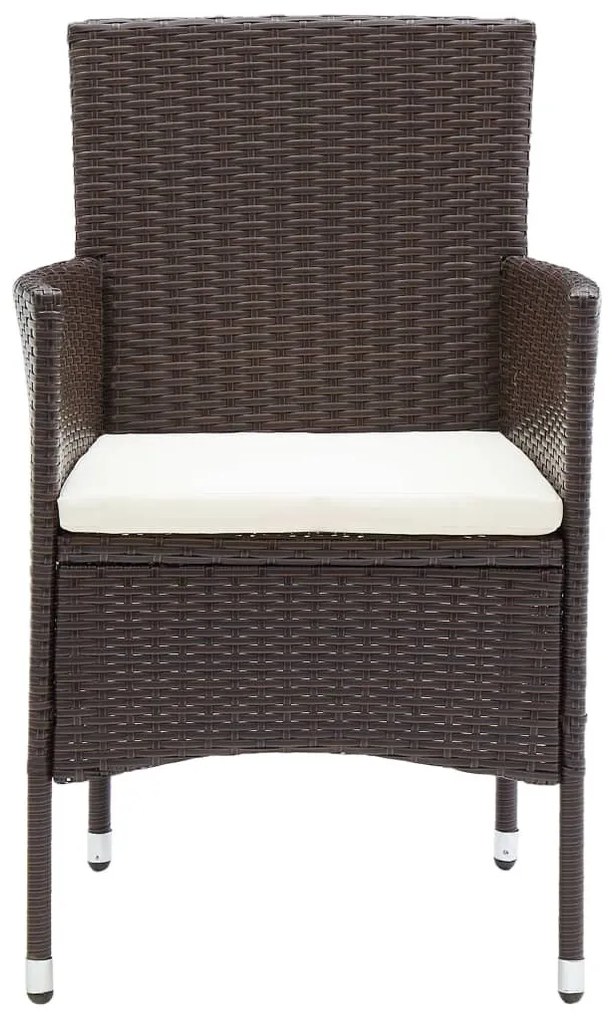 11 részes barna polyrattan kültéri étkezőgarnitúra