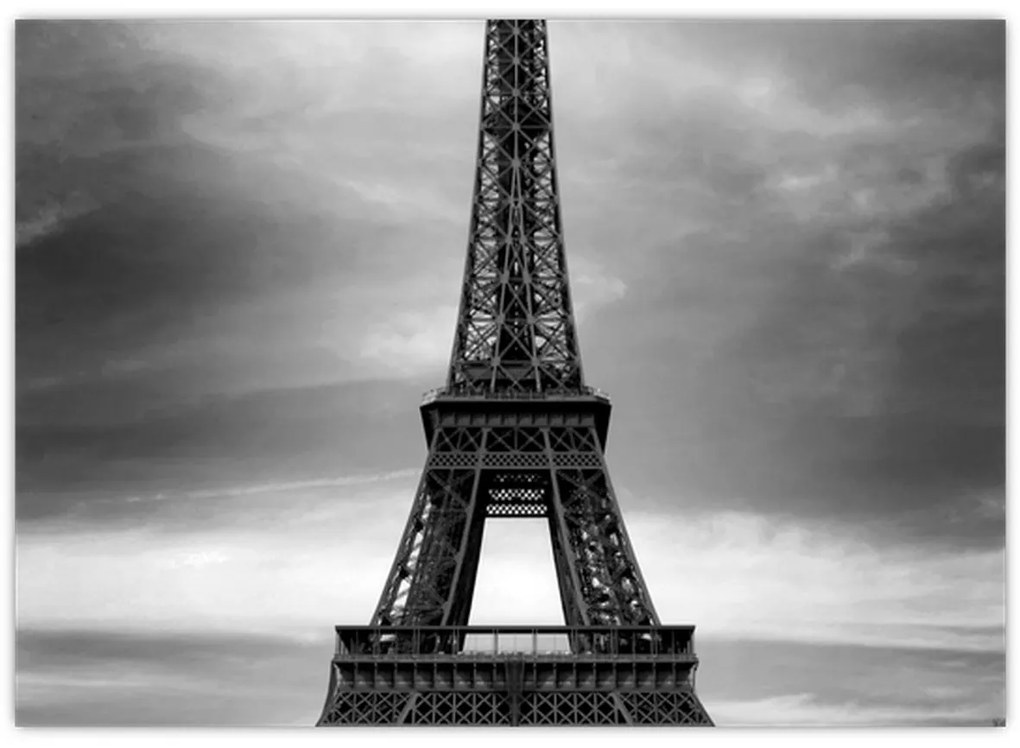 Üveg kép - Rózsaszín autó Párizsban (70x50 cm)