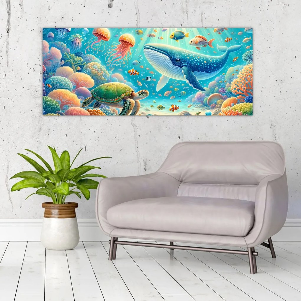 Kép - A világ a víz alatt (120x50 cm)