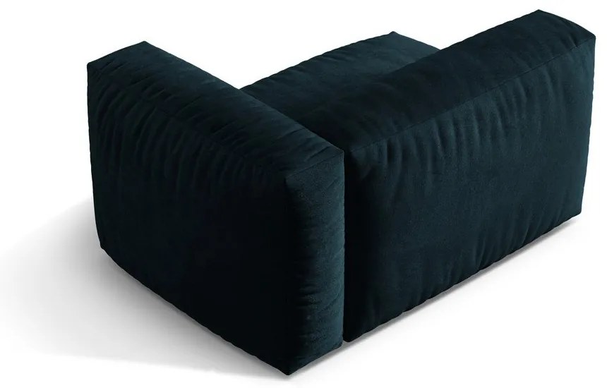 Sötétkék bársony kanapé modul (jobb oldali) Martina – Micadoni