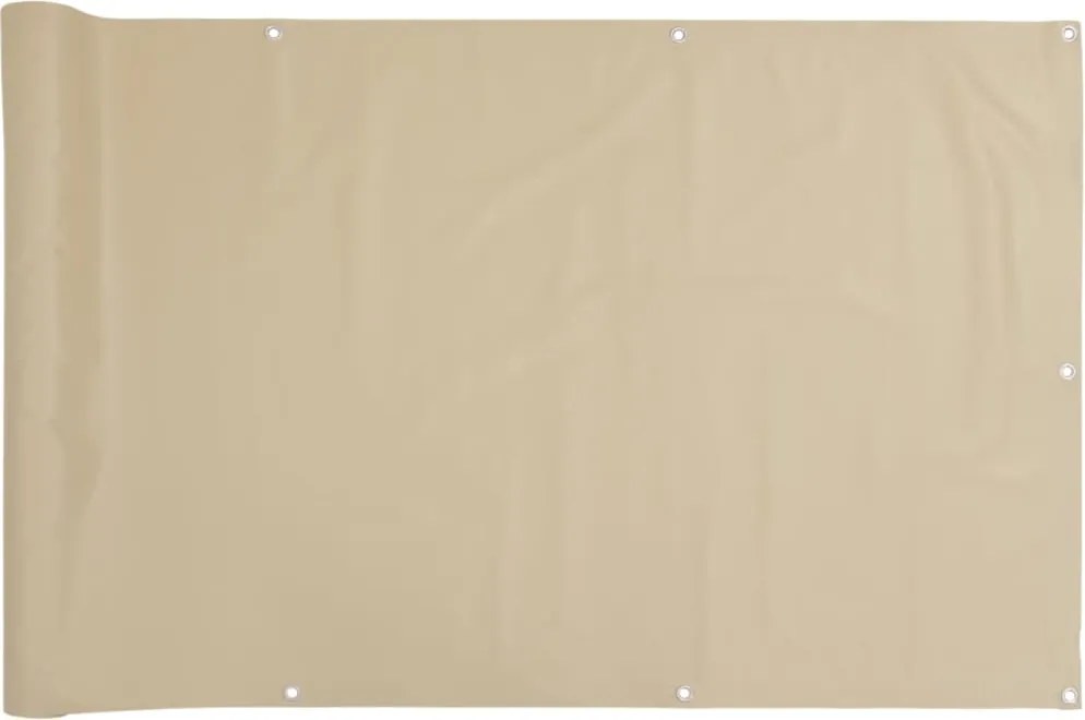 vidaXL bézs oxford-szövet erkélyparaván 75 x 300 cm