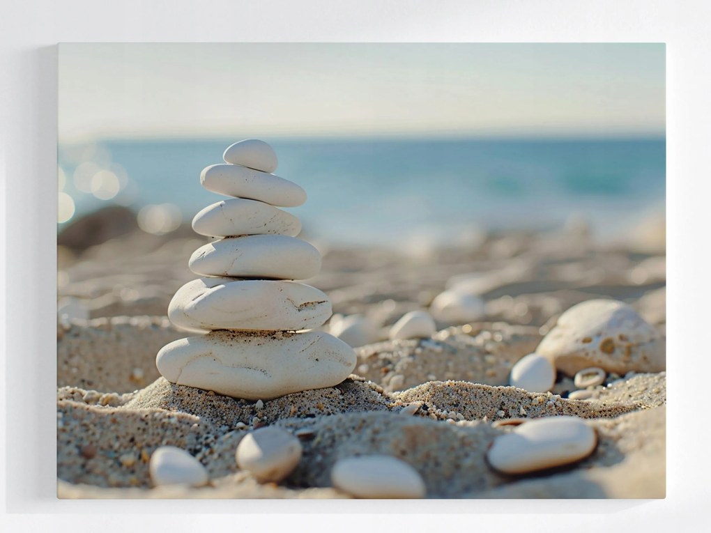 Poszter Tengerpart Homok Kövek Wellness Spa Zen 100x75