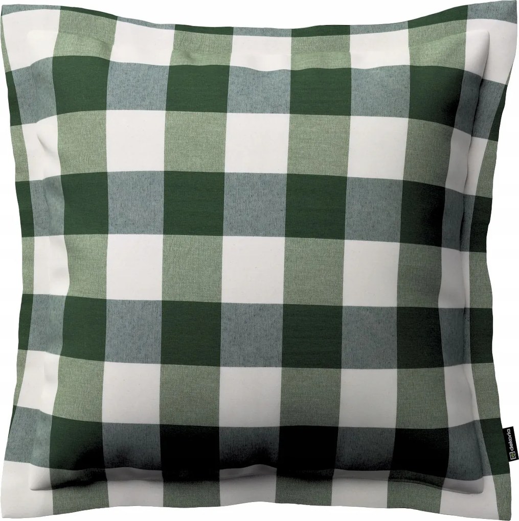 Párnahuzat 45x45 zöld-fehér kockás (5,5x5,5cm)