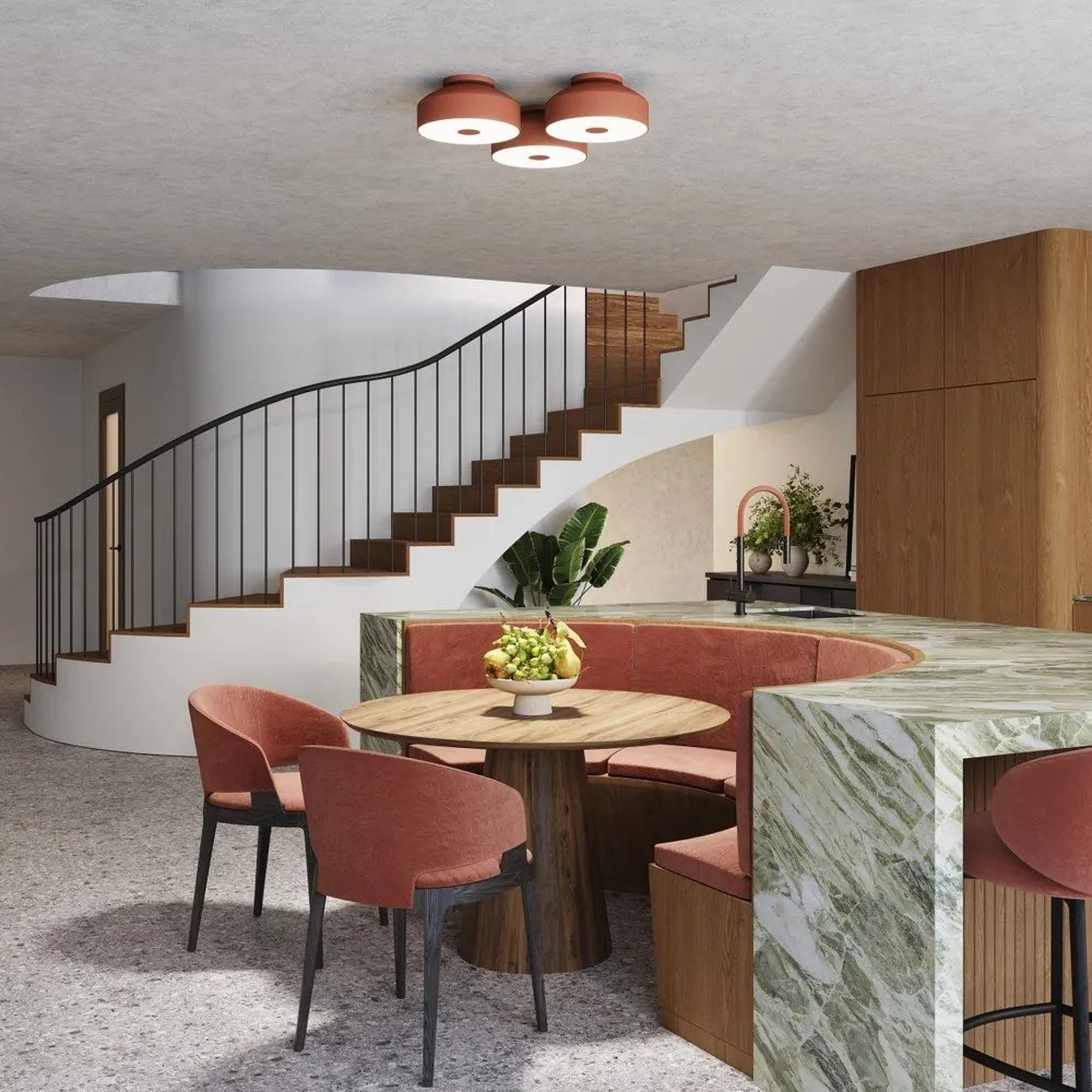 Narancssárga mennyezeti lámpa ø 30 cm Blacko – Sollux